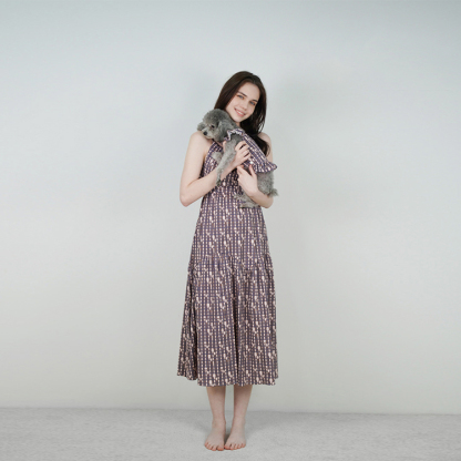 Short-Sleeve Shirt Dress — Cat & Dog Matching Outfit Series-Petboxok