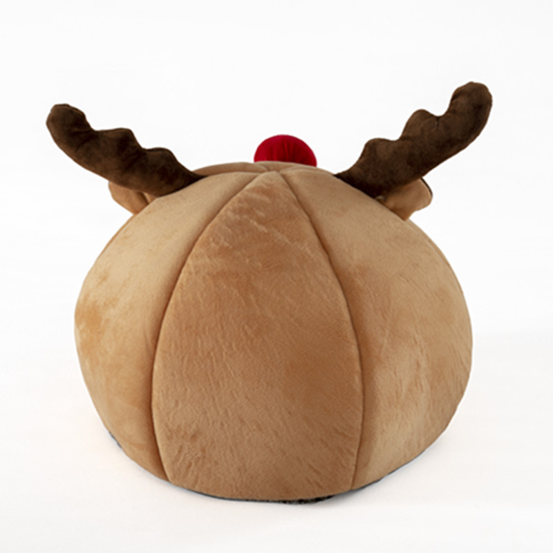 Winter Warm Pet Tent with Christmas Reindeer Design-Petboxok