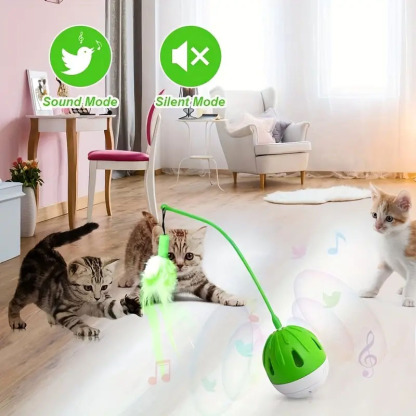 Multifuncational cat toy swing ball-Petboxok