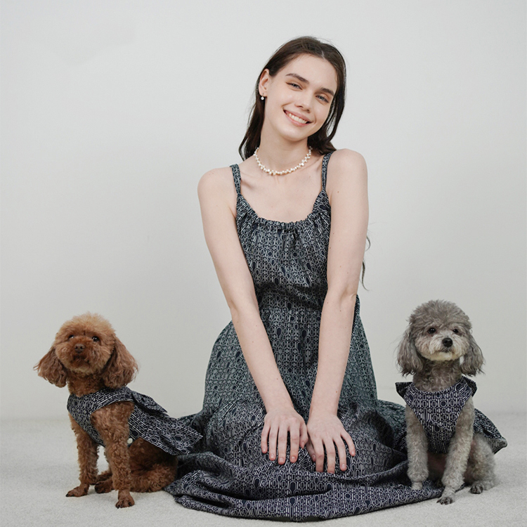 Short-Sleeve Shirt Dress — Cat & Dog Matching Outfit Series-Petboxok