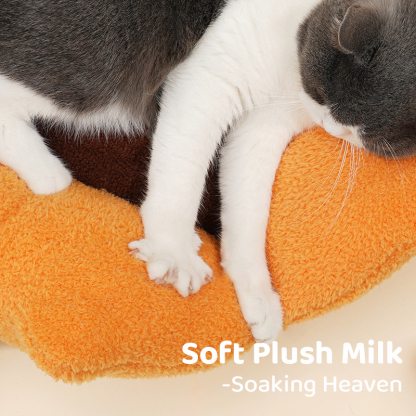 Orange Cat Bed-Petboxok