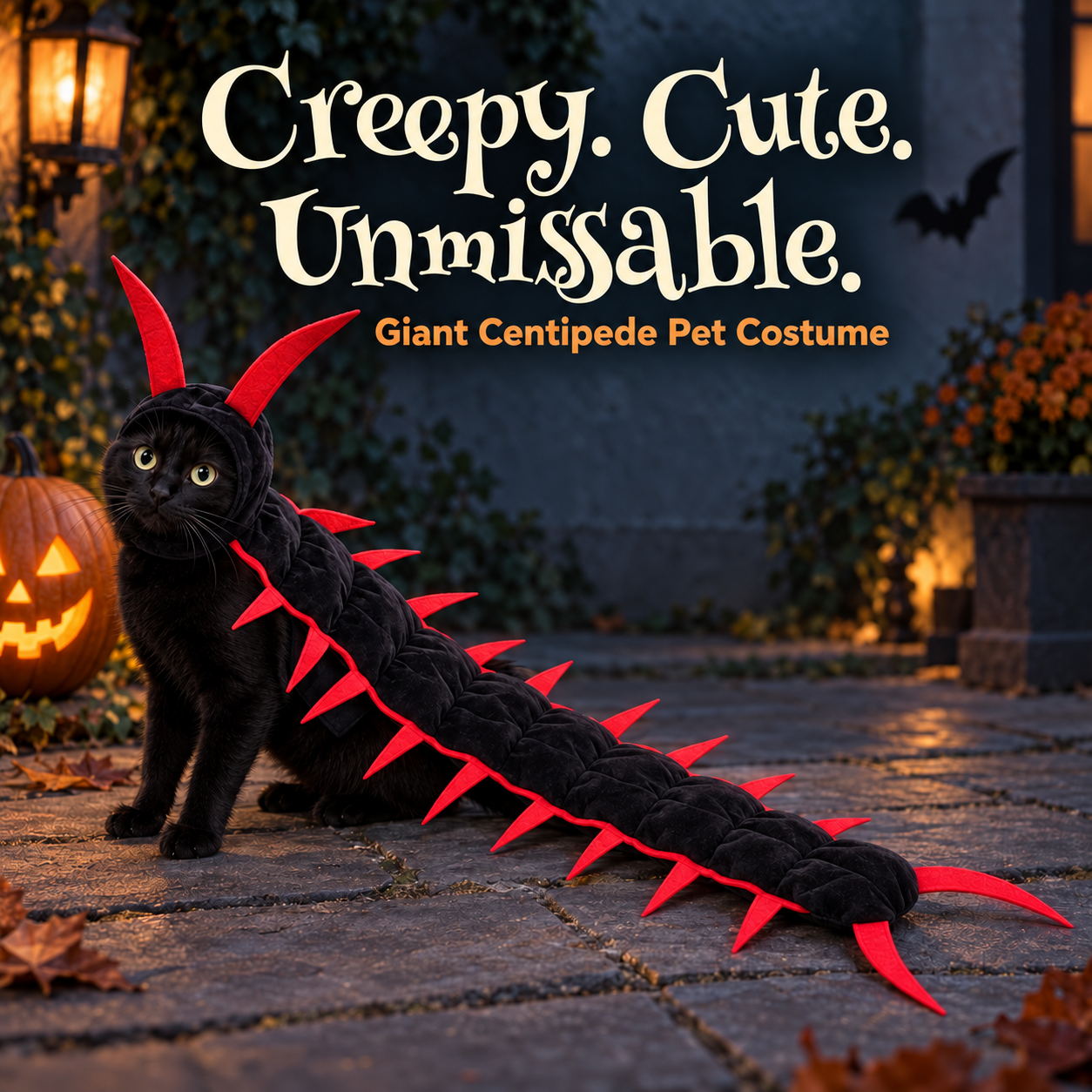 Giant Centipede Cat & Dog Halloween Costume | Full-Length Creepy-Crawly Pet Outfit