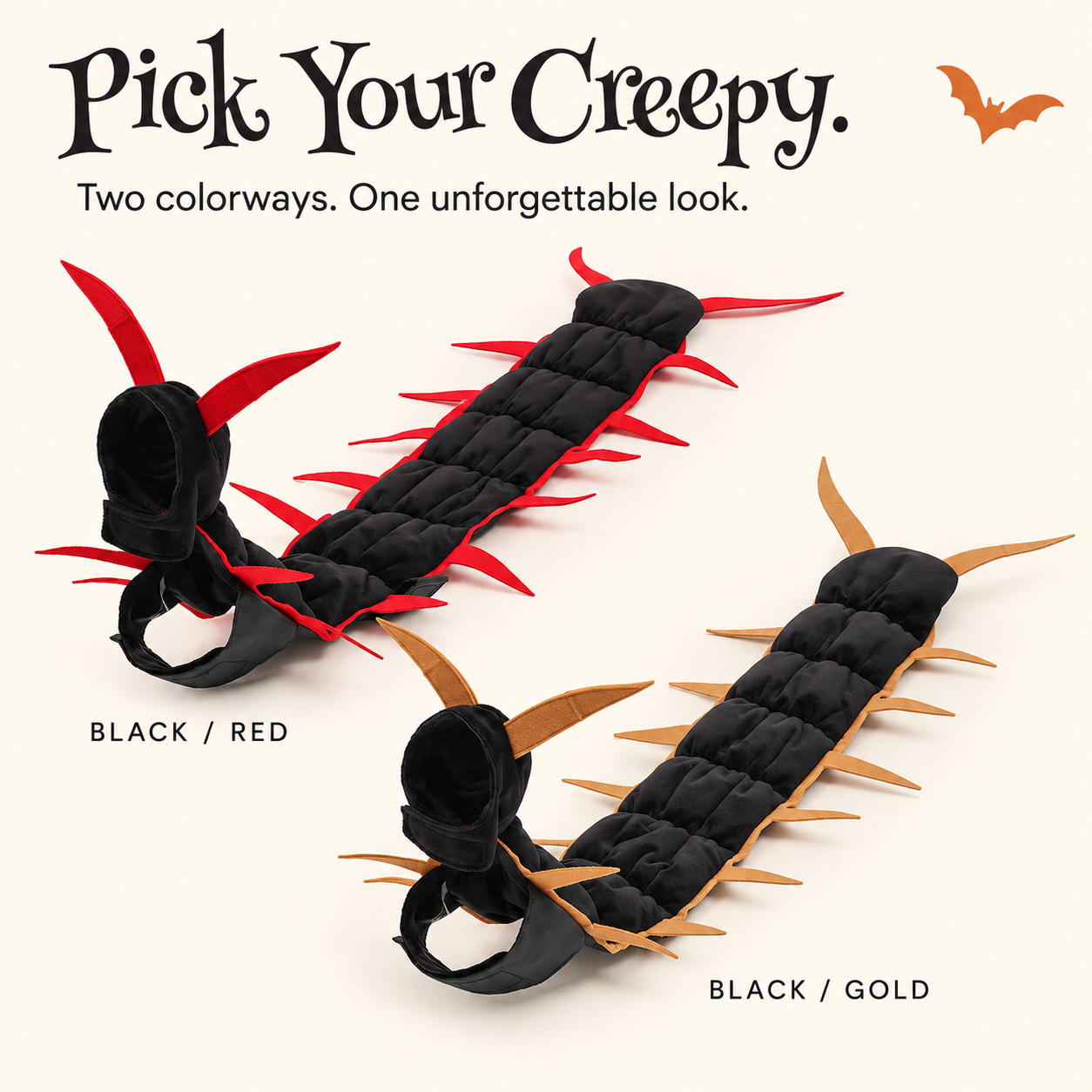 Giant Centipede Cat & Dog Halloween Costume | Full-Length Creepy-Crawly Pet Outfit