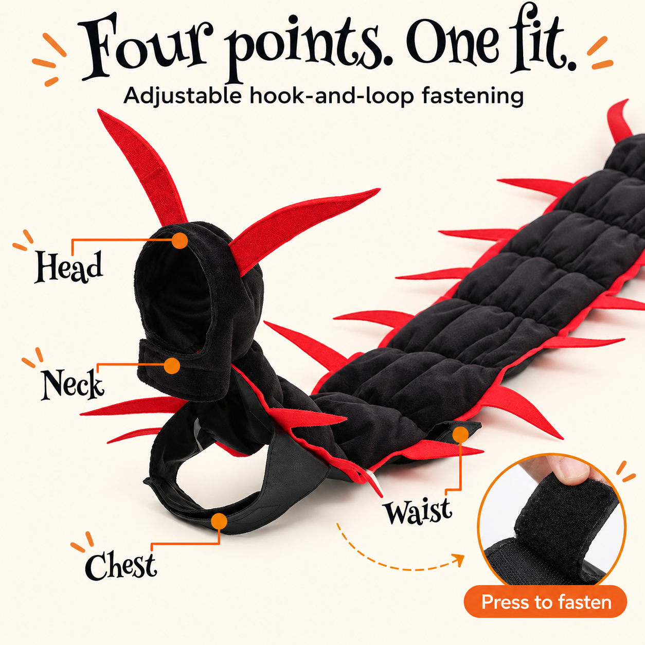 Giant Centipede Cat & Dog Halloween Costume | Full-Length Creepy-Crawly Pet Outfit