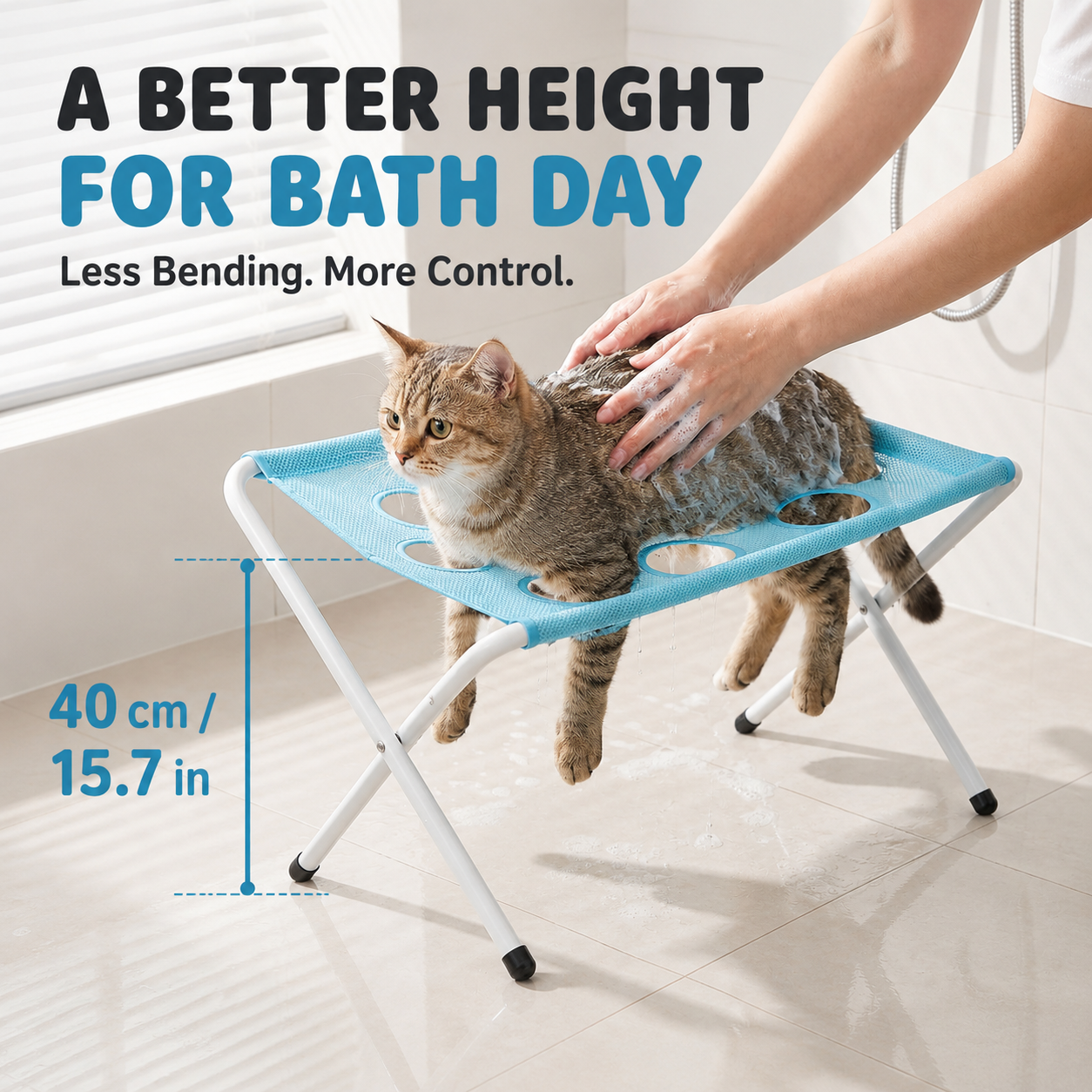 The BathBuddy Pro | 3-in-1 Hands-Free Pet Bathing & Grooming Stand