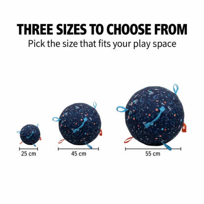 Interactive Inflatable Dog Play Ball with Grab Loops - Outdoor Push and Chase Toy