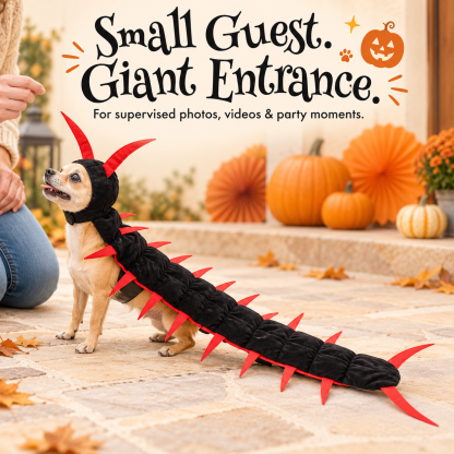 Giant Centipede Cat & Dog Halloween Costume | Full-Length Creepy-Crawly Pet Outfit
