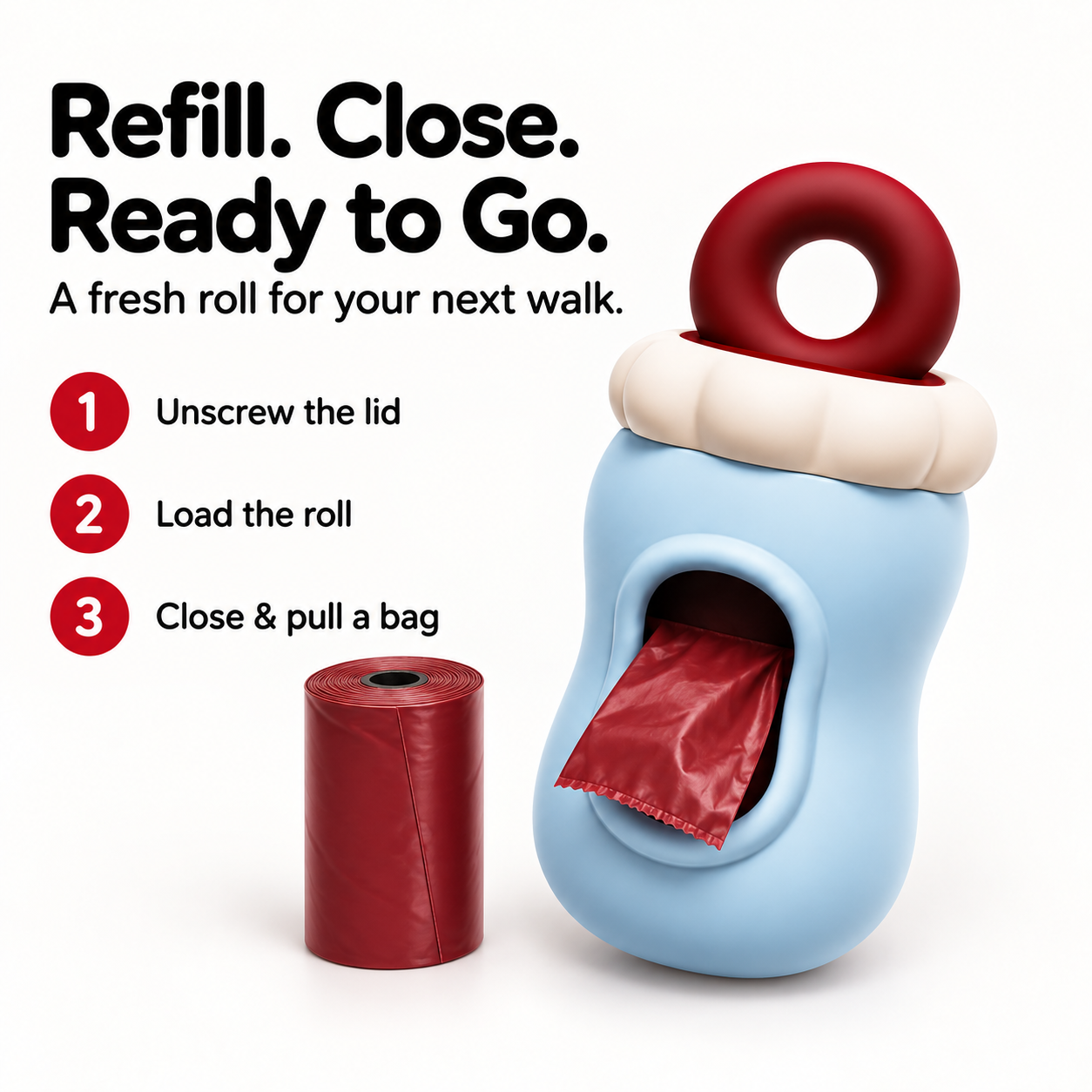 MORCO Bubble Dog Poop Bag Holder