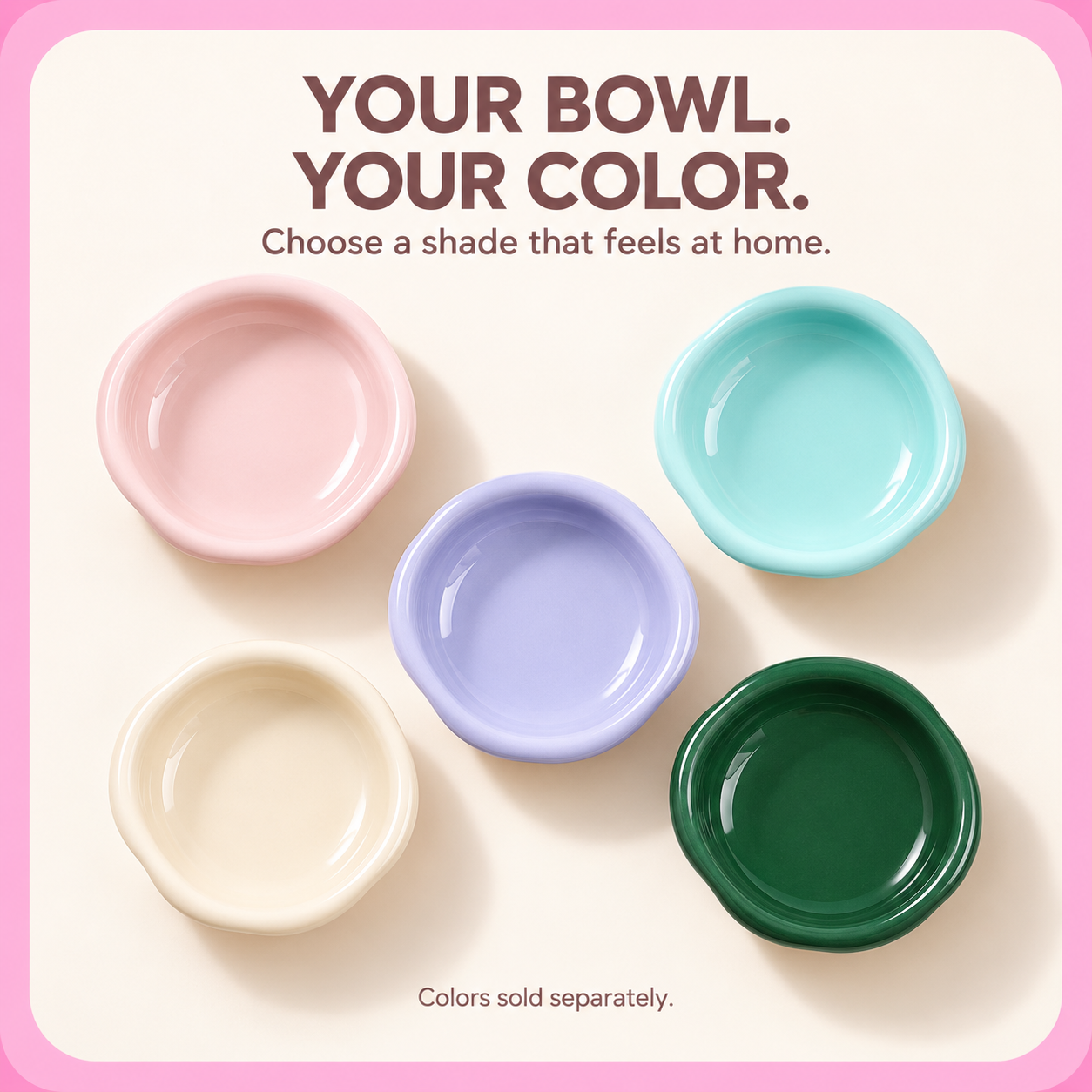 Kitten & Cat Cloud Elevated Ceramic Cat Bowl Set