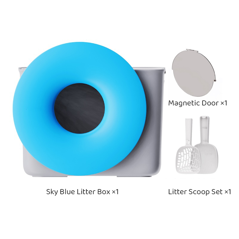 Donut-Shaped Large Cat Litter Box