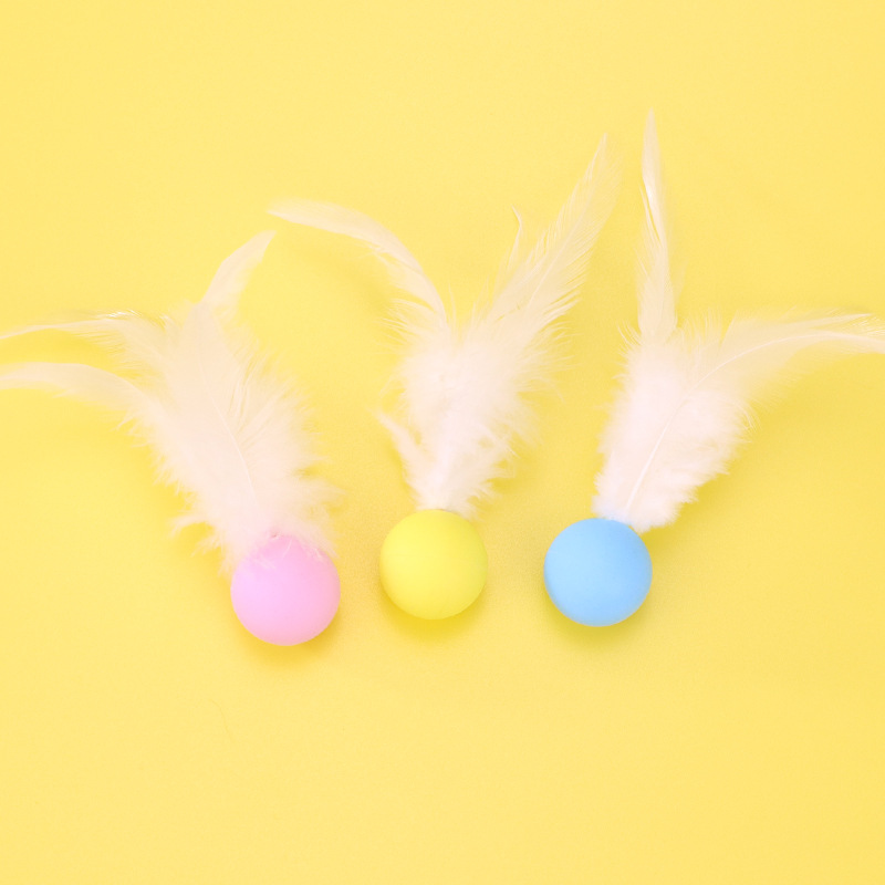 Colorful Feather Bounce Ball