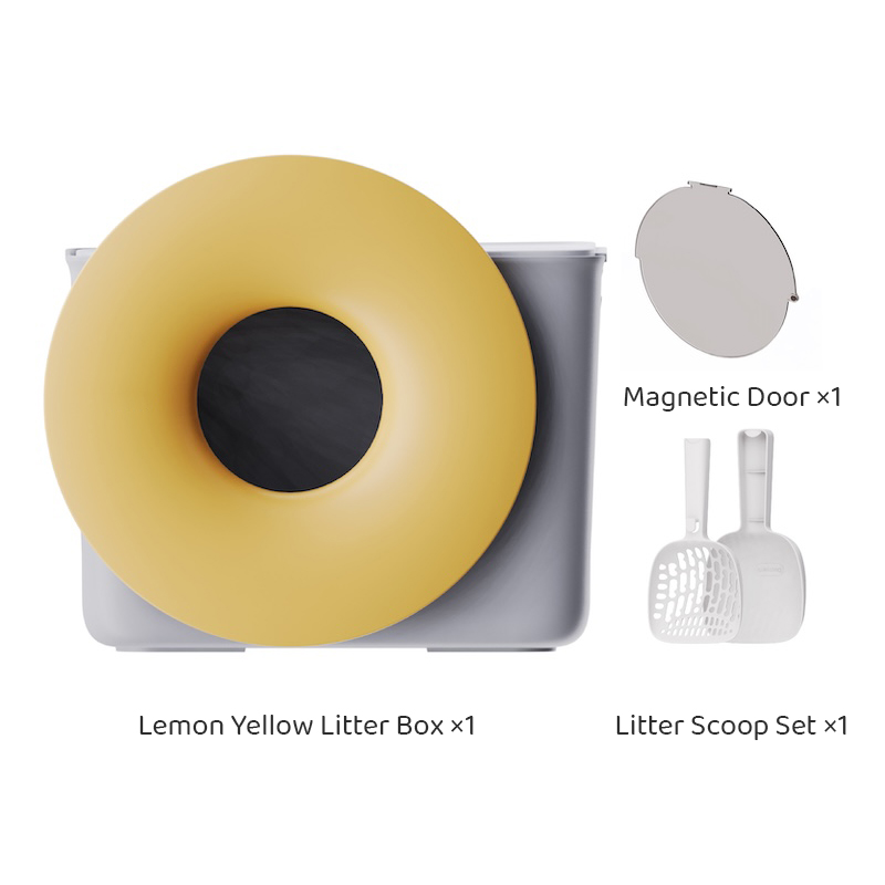 Donut-Shaped Large Cat Litter Box