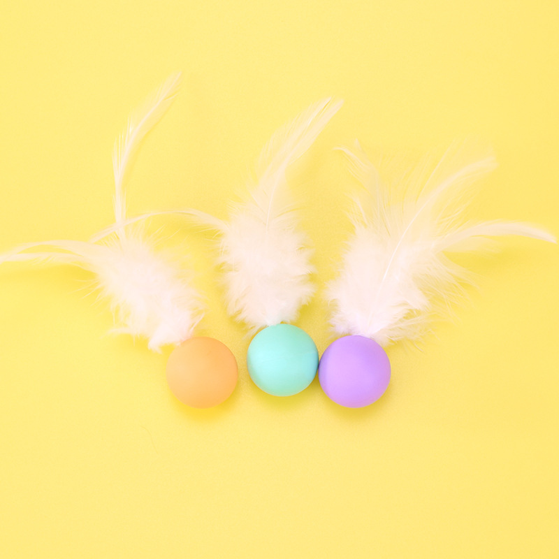 Colorful Feather Bounce Ball