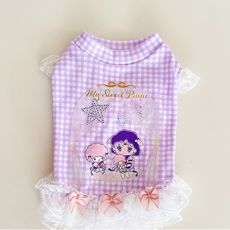 Plaid Princess Pet Dress-Petboxok