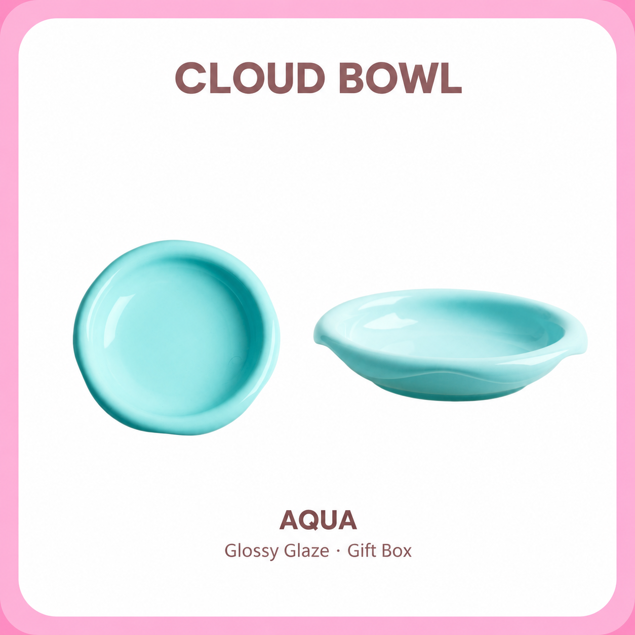 Kitten & Cat Cloud Elevated Ceramic Cat Bowl Set
