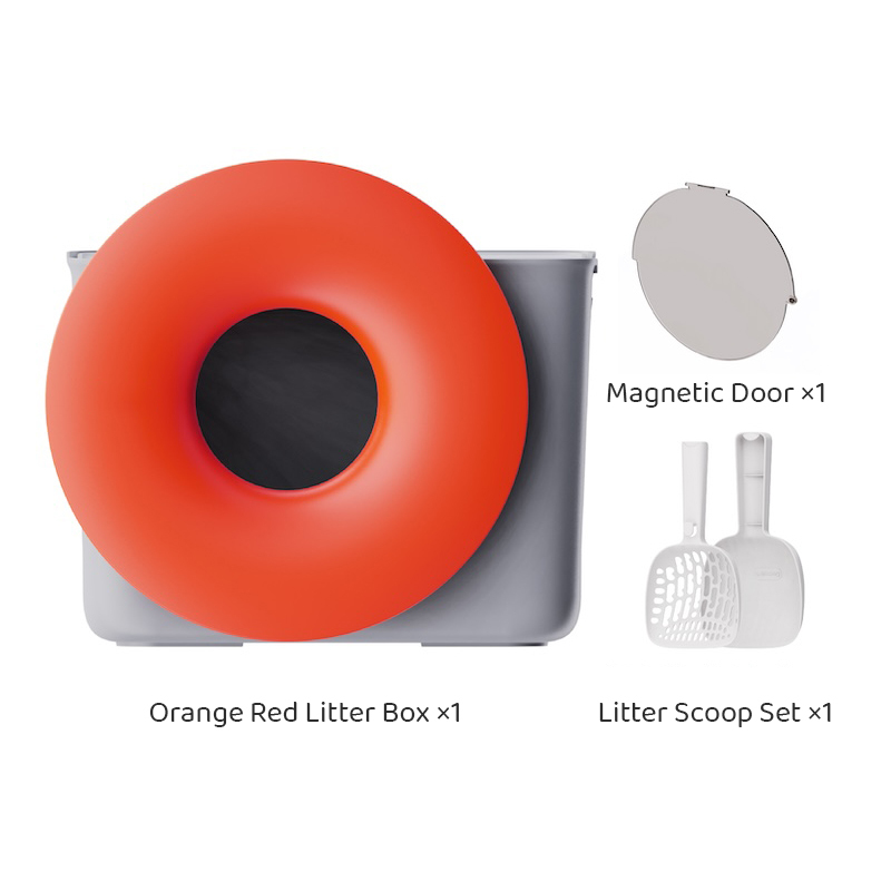 Donut-Shaped Large Cat Litter Box