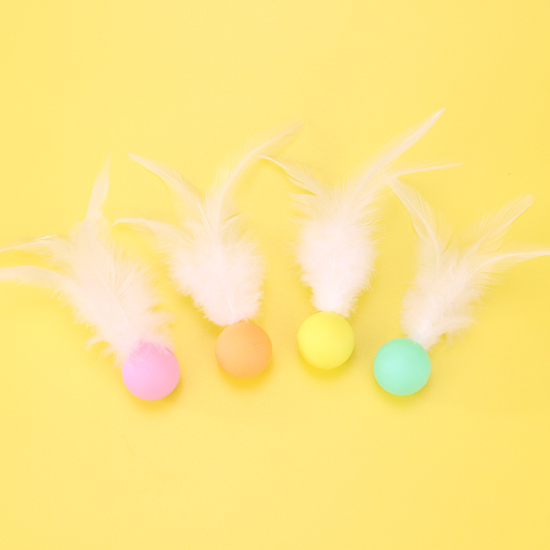 Colorful Feather Bounce Ball