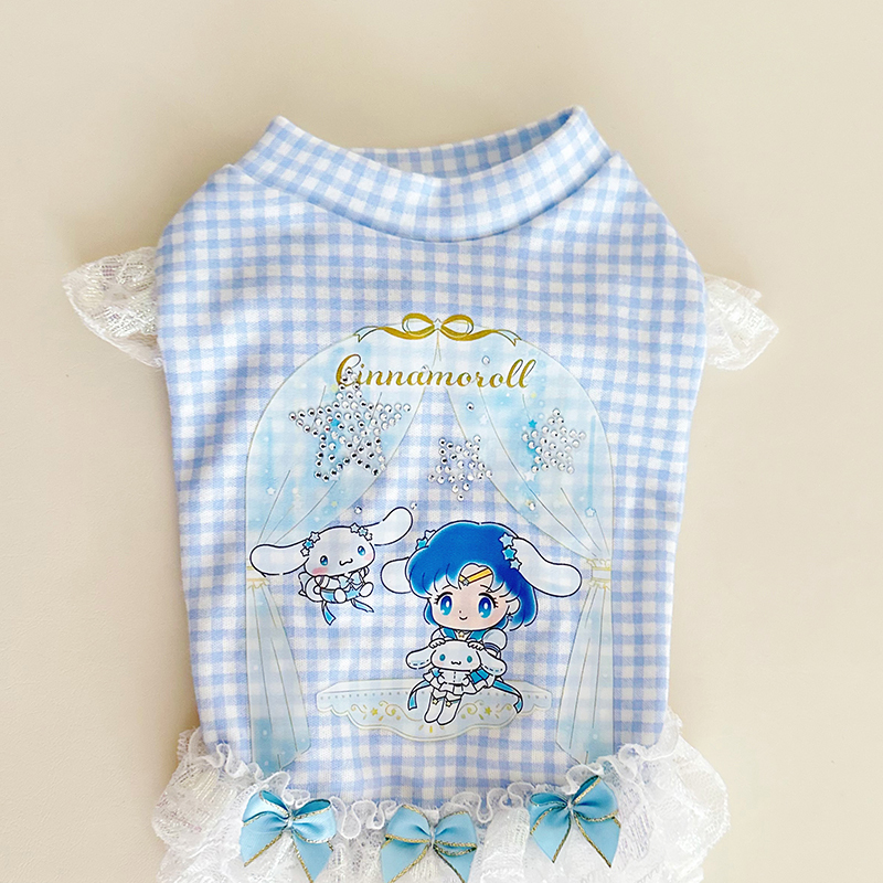 Plaid Princess Pet Dress-Petboxok