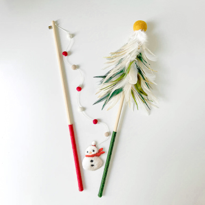 Snowfall Cat Teaser Wand