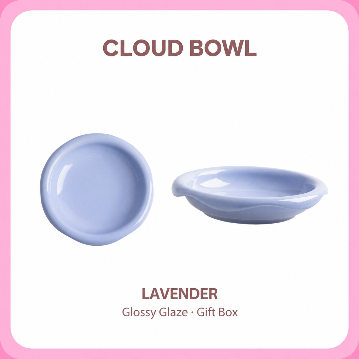 Kitten & Cat Cloud Elevated Ceramic Cat Bowl Set