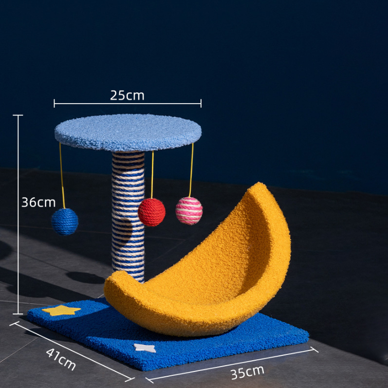 Vertical sisal cat climbing frame, scratch-resistant cat scratching bo