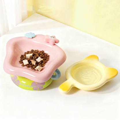 SpongeBob Ceramic Cat Bowl