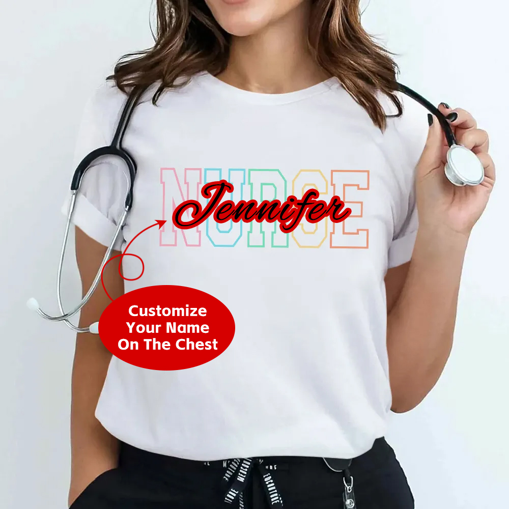 Custom Nurse Cotton T-shirt