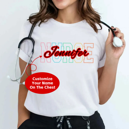 Custom Nurse Cotton T-shirt