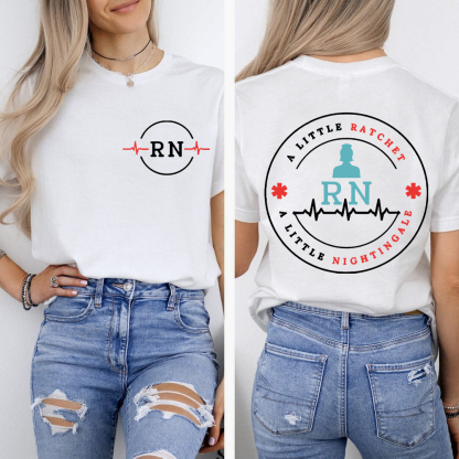 RN Ratchet & Nightingale Double-Sided Cotton Printed T-Shirt