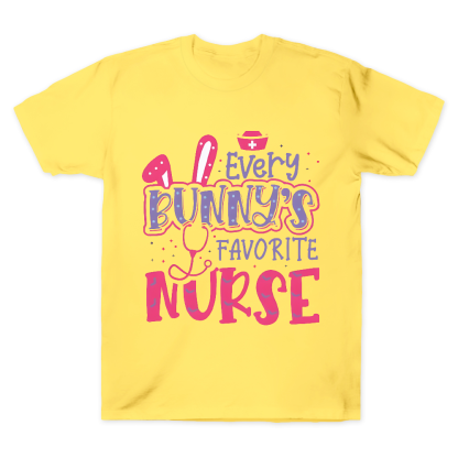 Every Bunny's Favorite Nurse Cotton Doctor T-shirt