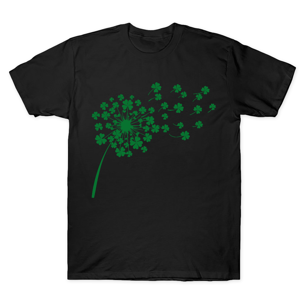 Green Shamrock Irish Clover St Patricks Day Cotton Doctor T-shirt