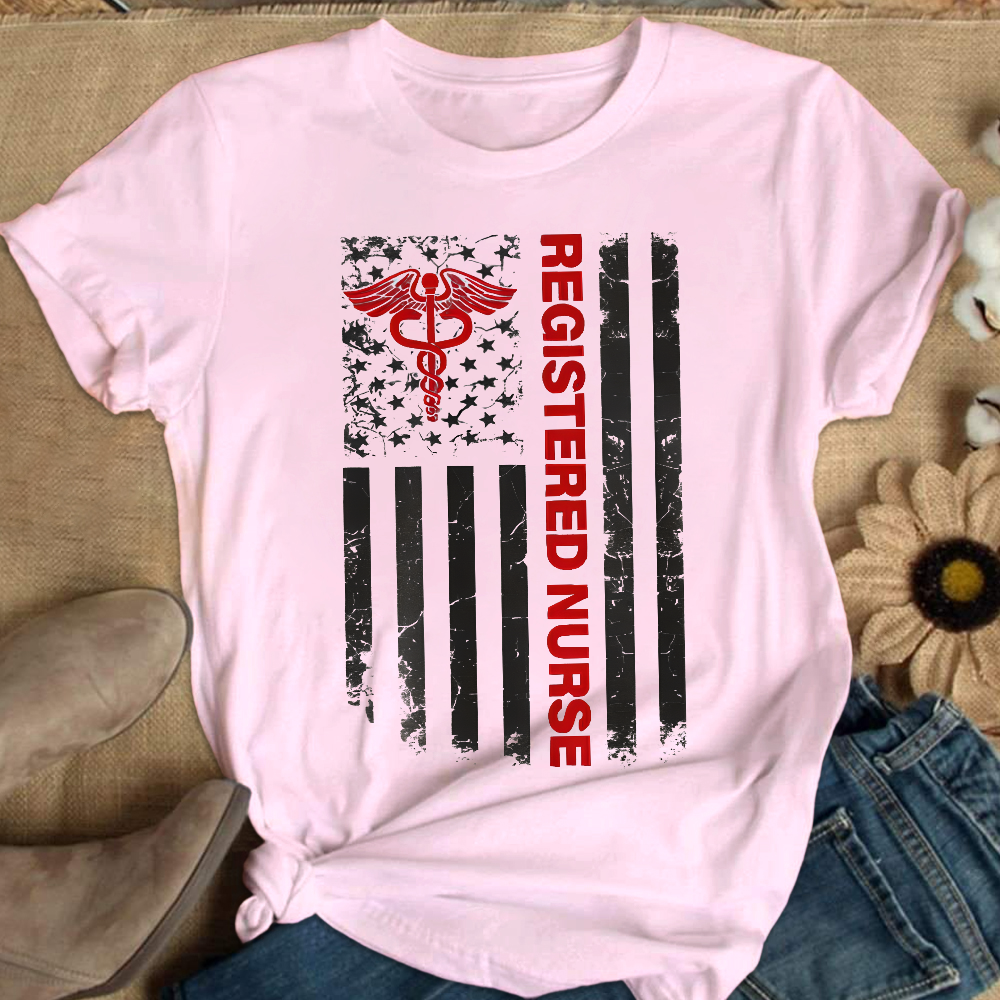 Registered Nurse Cotton Nurse T-shirt