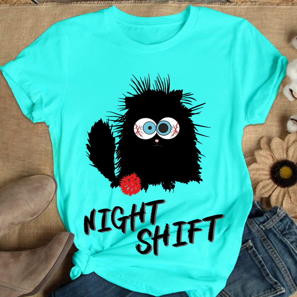 Night Shift Is Tough Cotton Nurse T-shirt