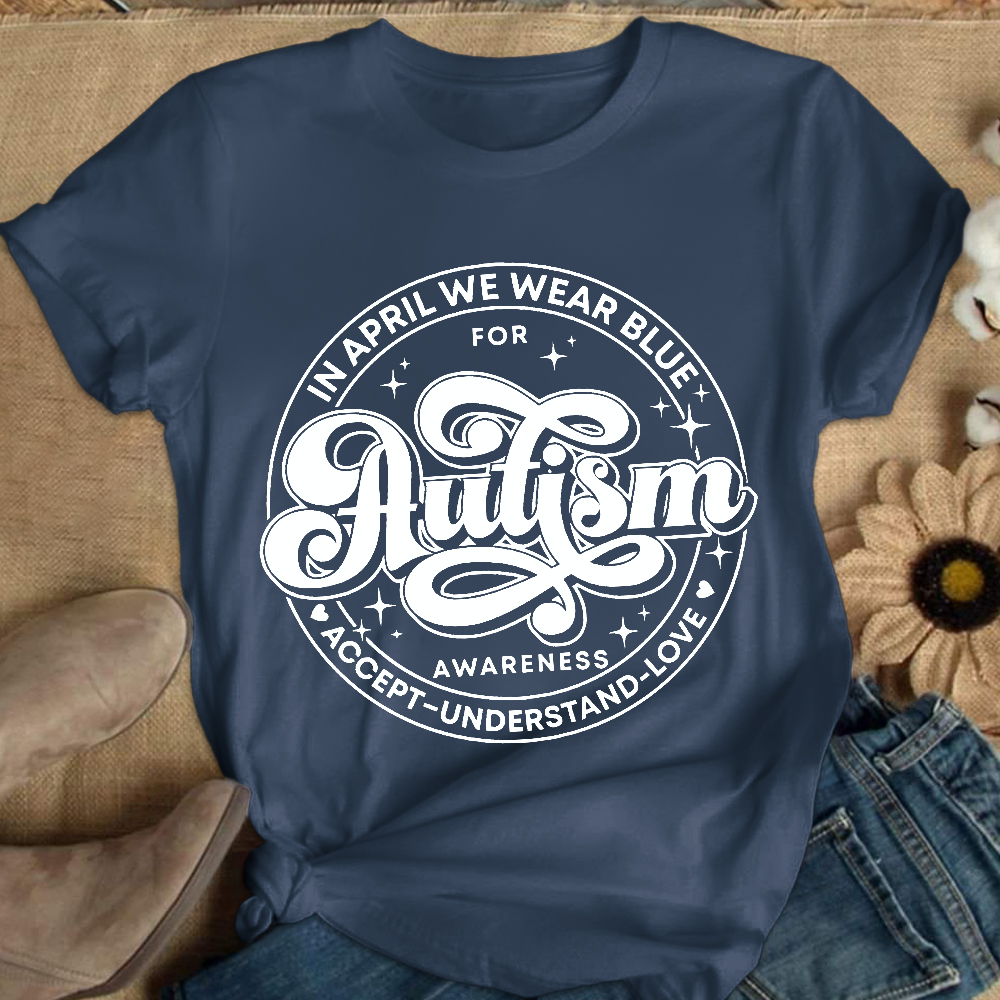 Autism Awareness Accept Understand Love Cotton Nurse T-shirt