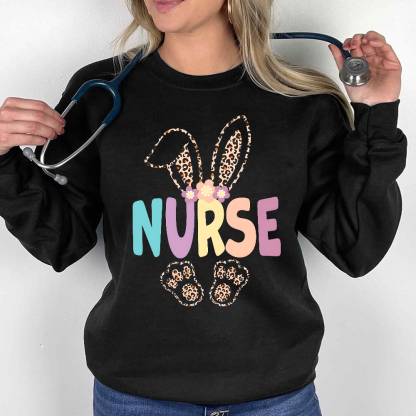 Easter Bunny Cotton Pullover Sweatshirt