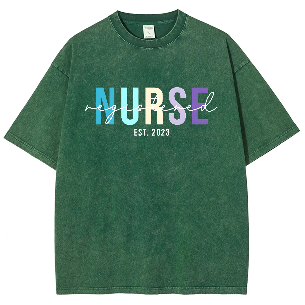 Registered Nurse Vintage Washed T-shirt