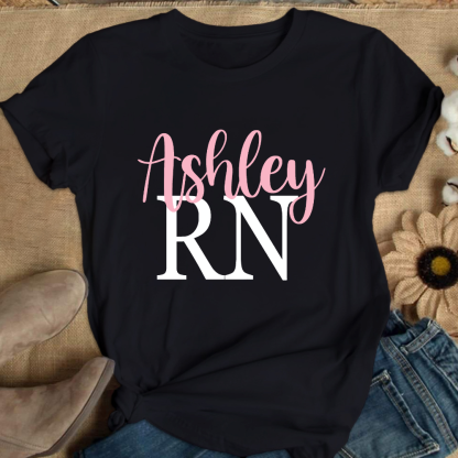 RN Ashley Cotton Nurse T-shirt