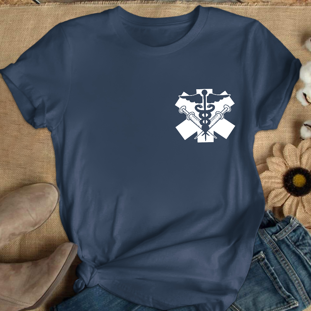 Physician Symbol Doctor Nurse Cotton Nurse T-shirt