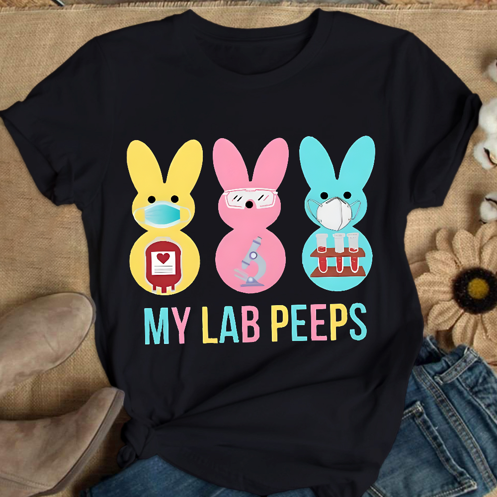 My Lab Peeps Cotton Nurse T-shirt