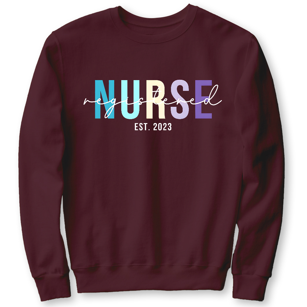 Registered Nurse Cotton Pullover Sweatshirt