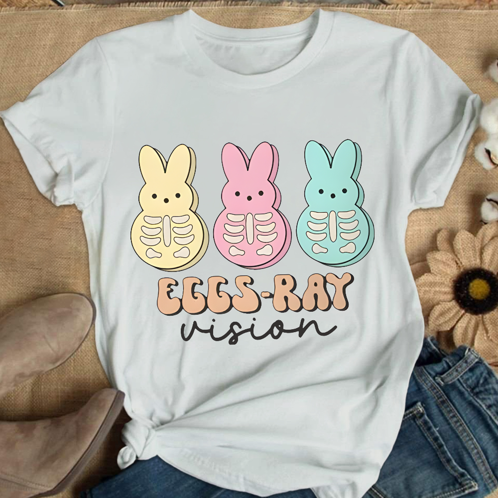 Eggs Ray Vision Radiology Cotton Nurse T-shirt
