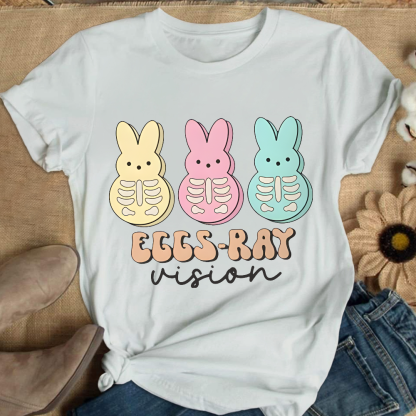 Eggs Ray Vision Radiology Cotton Nurse T-shirt