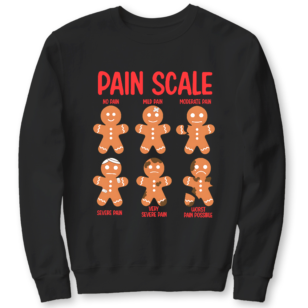 Pain Scale Cotton Pullover Sweatshirt