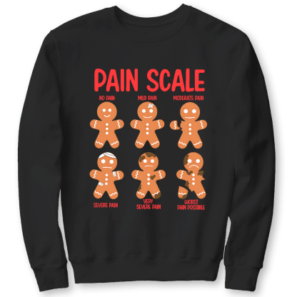 Pain Scale Cotton Pullover Sweatshirt