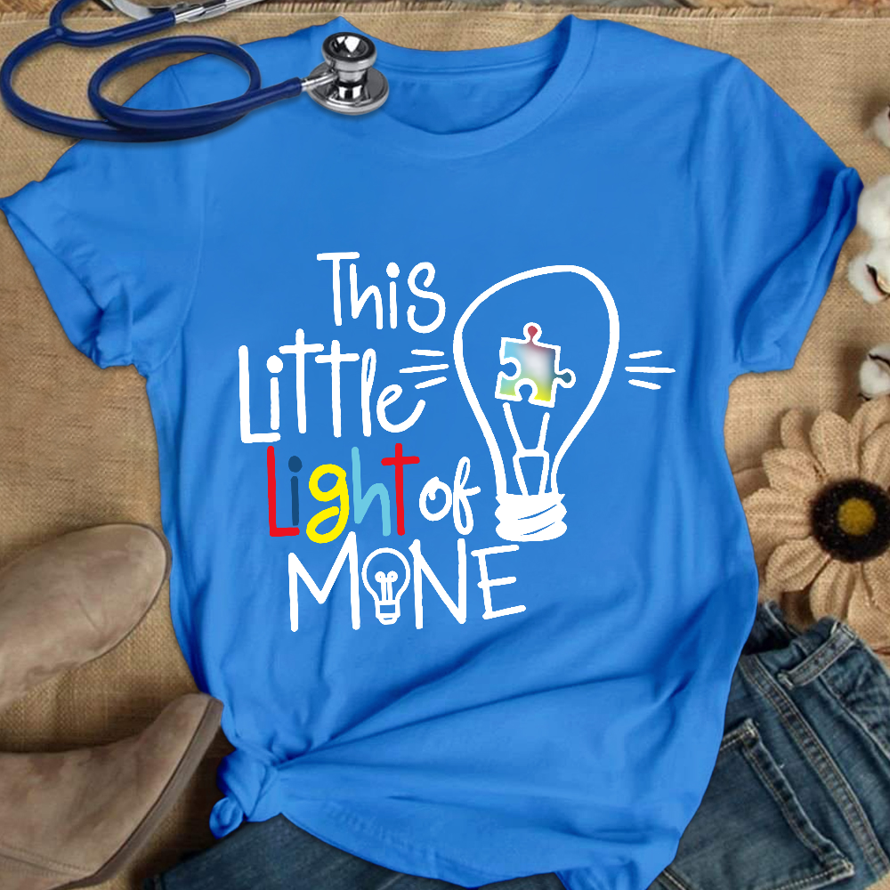 This Little Light Of Mine Autism Cotton Nurse T-shirt