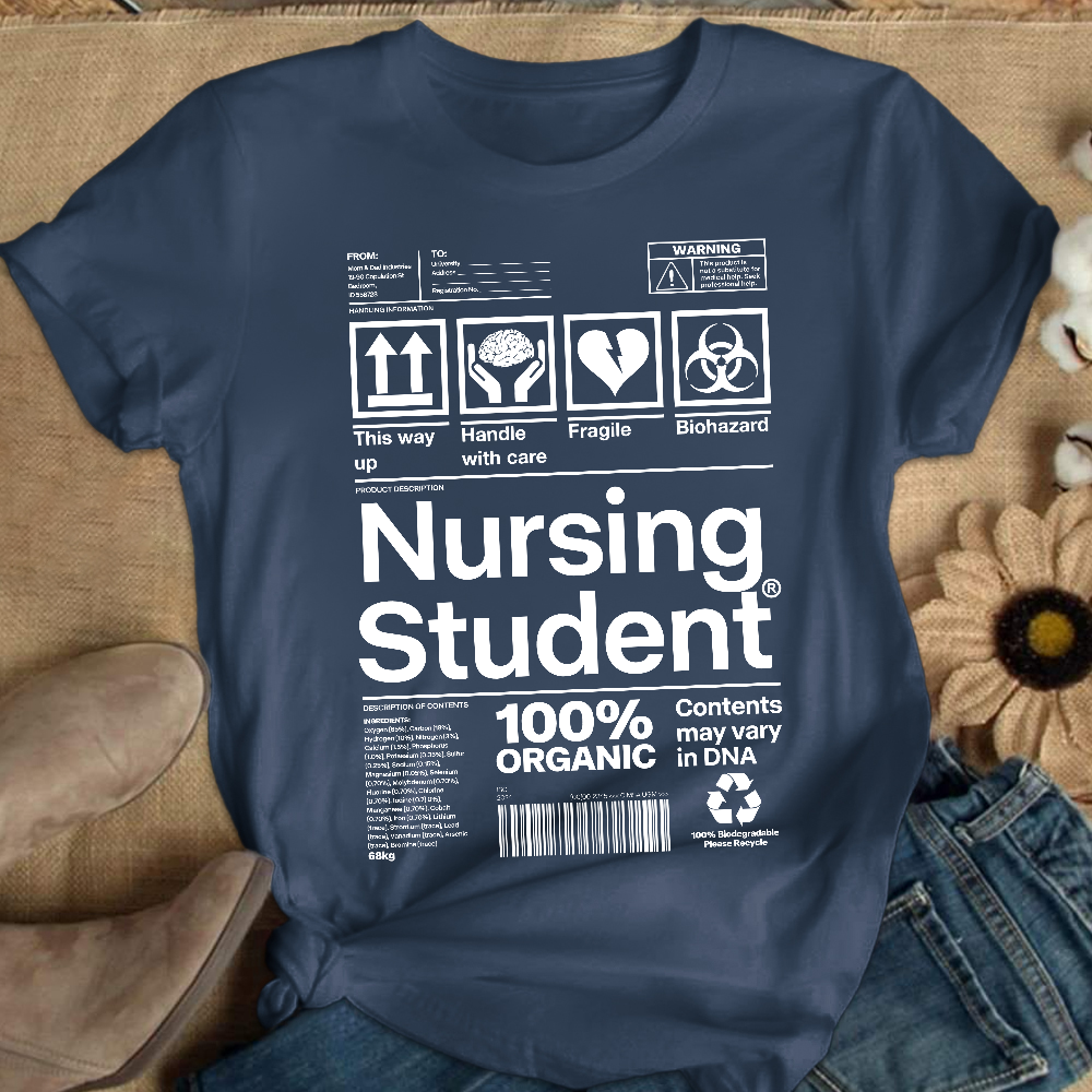 School Of Nursing Student Gift Cotton Nurse T-shirt