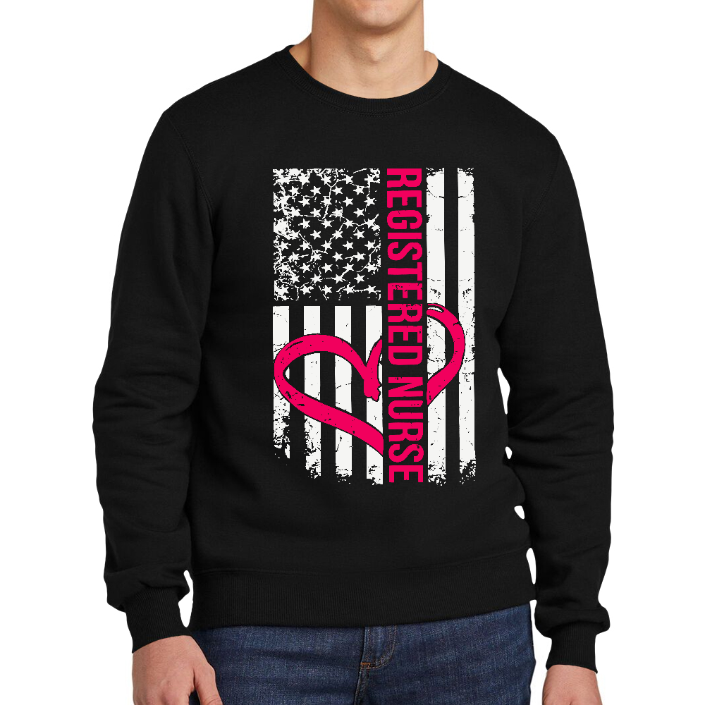 Registered Nurse Cotton Pullover Sweatshirt