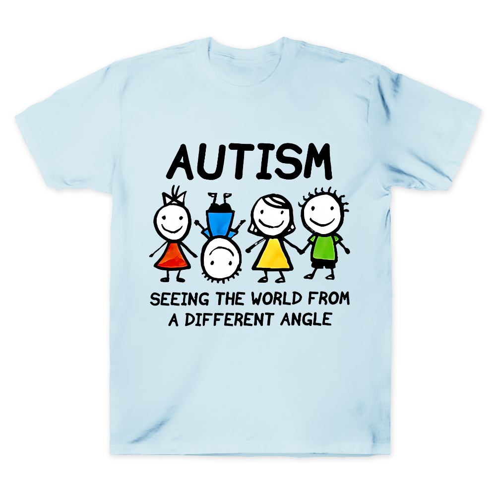 Autism Seeing The World From A Different Angle Cotton Doctor T-shirt