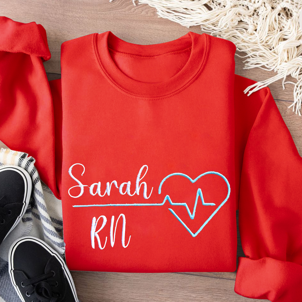 Custom RN Sarah Cotton Pullover Sweatshirt