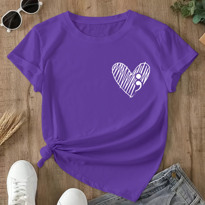 Suicide Prevention Awareness Double-Sided Cotton Printed T-Shirt
